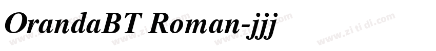 OrandaBT Roman字体转换